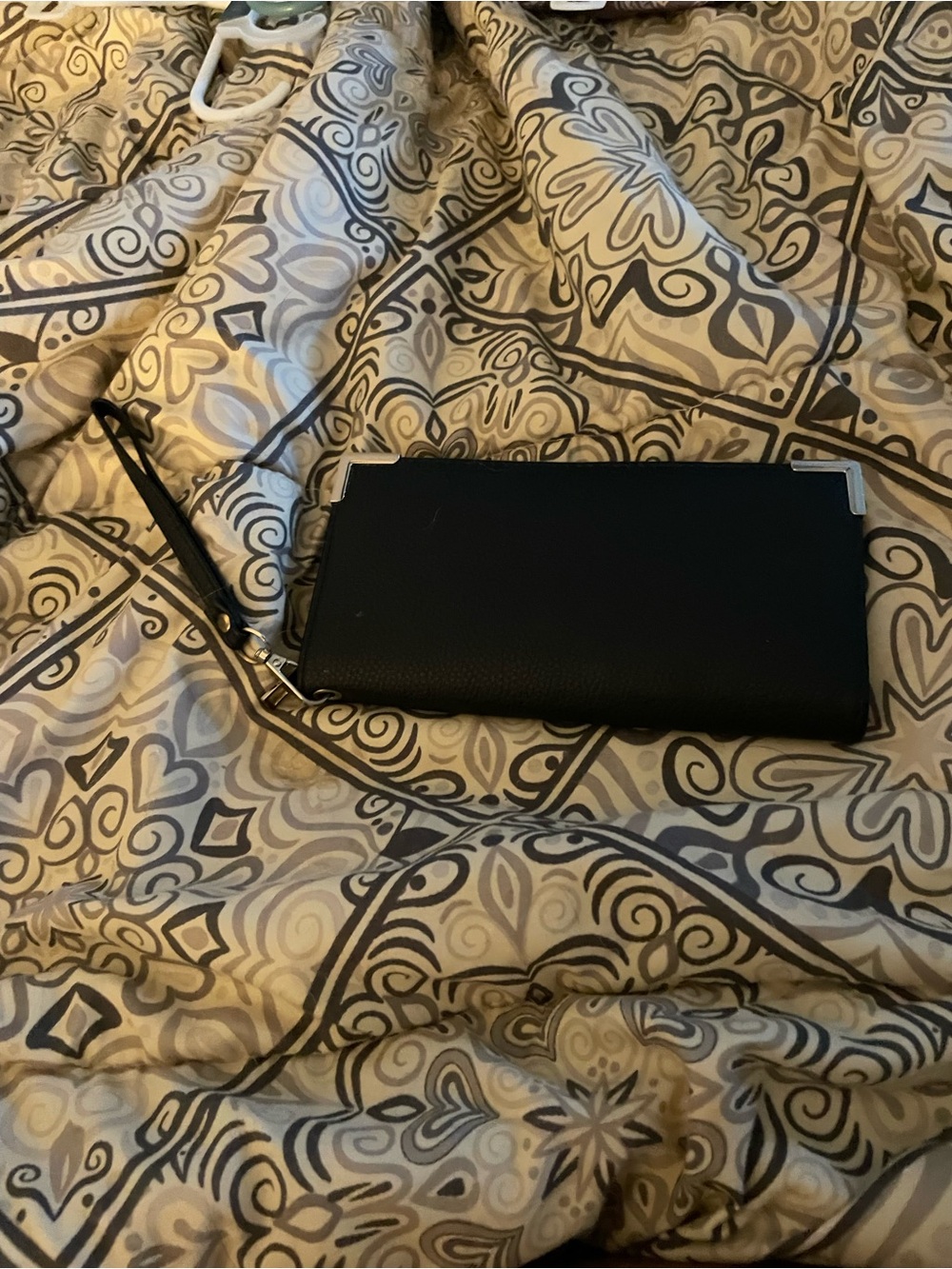 Black Wristlet Clutch Wallet